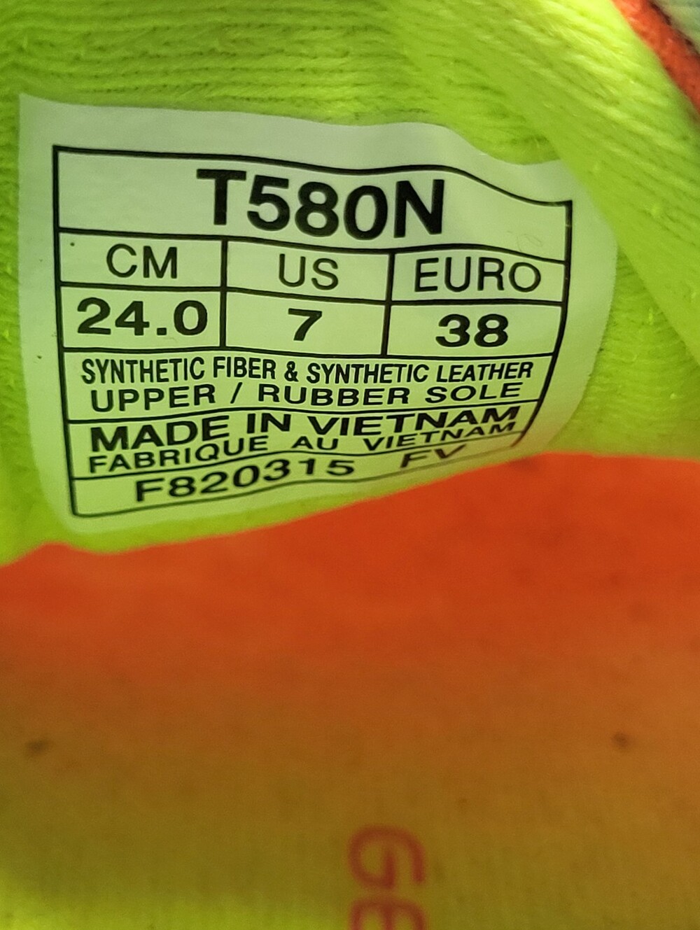 Asics Gel-Noosa Tri 10 Women's Size 7 Running Shoes T580N Neon Graffiti - Picture 10 of 10